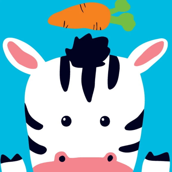 Vaca Lechera y Zanahoria Pintar por Números Niños