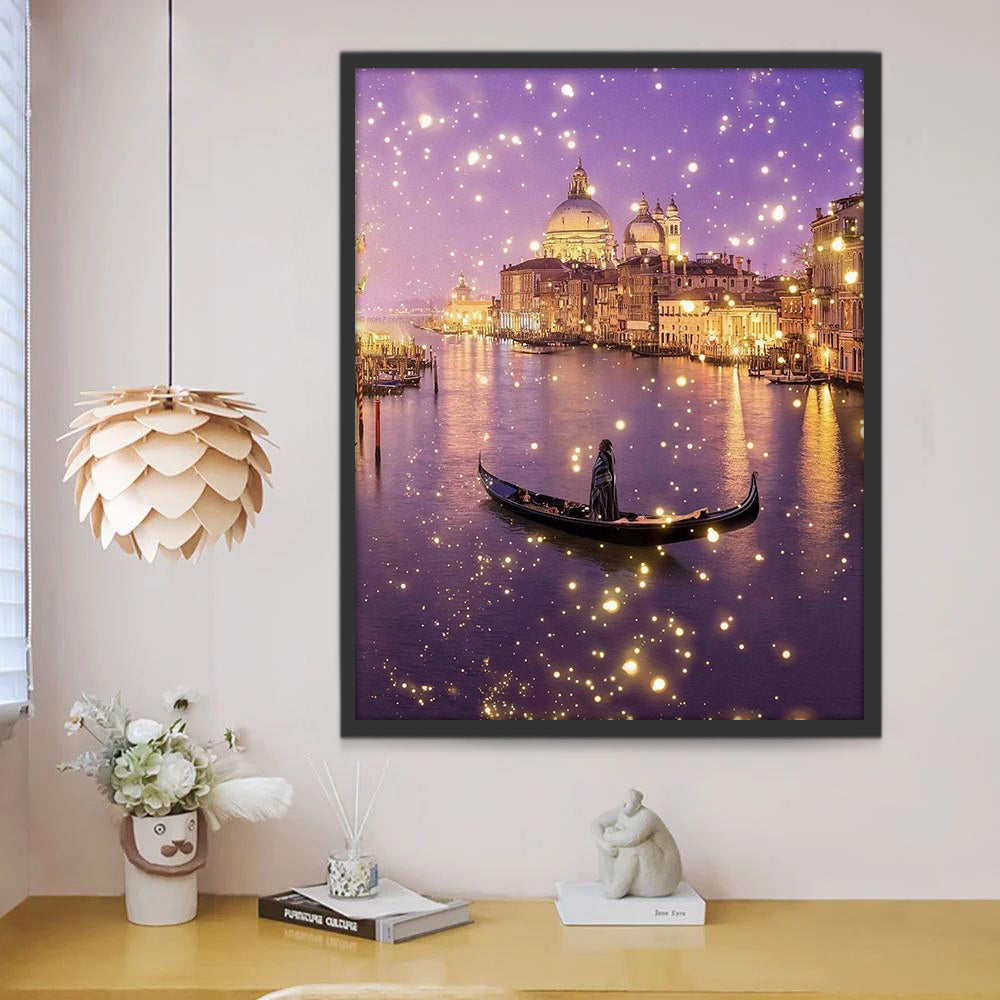 Venecia en la Noche Pintar por Números